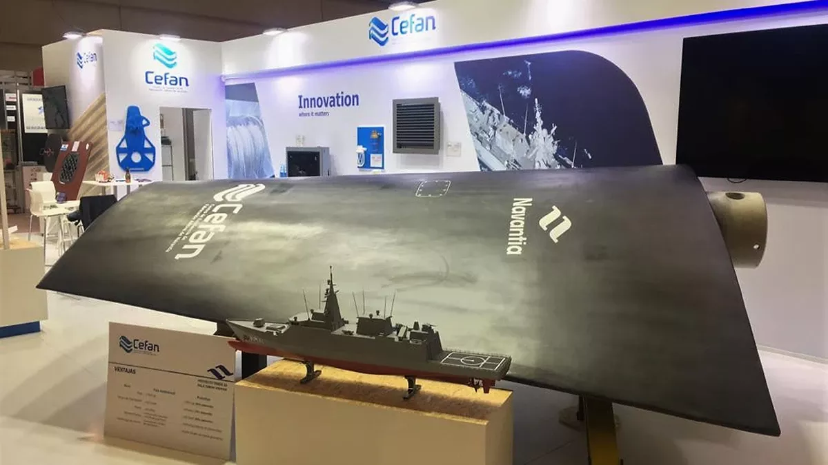 Timón 3D fabricado por el Centro de Excelencia de Fabricación Aditiva (CEFAN) de Navantia que recibió el Premio Nacional de Innovación en Fabricación Avanzada y Digital de AFM Clúster (Navantia). Timón 3D fabricado por el Centro de Excelencia de Fabricación Aditiva (CEFAN) de Navantia que recibió el Premio Nacional de Innovación en Fabricación Avanzada y Digital de AFM Clúster (Navantia).