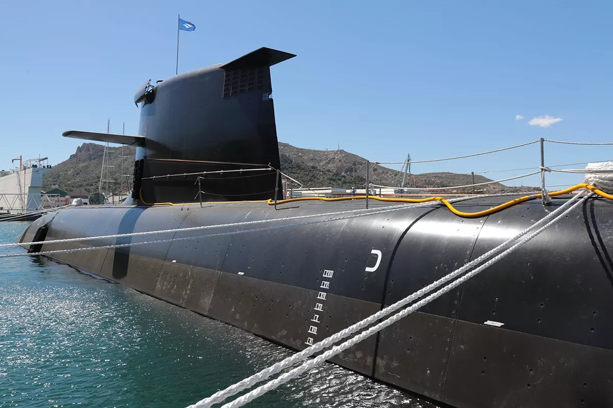 El S-81 Isaac Peral en Cartagena. Foto: Ministerio de Defensa El S-81 Isaac Peral en Cartagena. Foto: Ministerio de Defensa