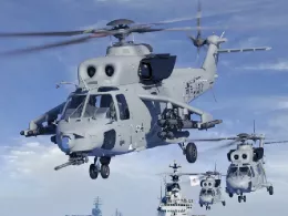 El helic�ptero de ataque naval KMAH con misiles Mistral. Foto: KAI