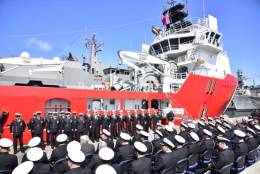Ceremonia de entrada en servicio ATF 60 Lientur, foto Armada de Chile.