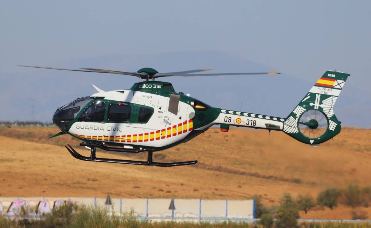 El �ltimo de los H135 recibidos por el SAER, ya trae el nuevo esquema se pintura.