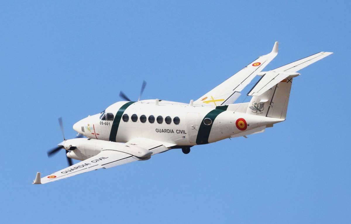 El �nico avi�n Hawker Beechcraft King Air 350i, que opera el SAER