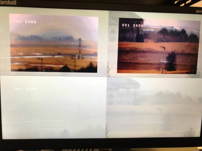 Imágenes captadas durante una tormenta de nieve. Las imágenes de arriba han sido mejoradas mediante la tecnología de Lyyn (Lyyn) Imágenes captadas durante una tormenta de nieve. Las imágenes de arriba han sido mejoradas mediante la tecnología de Lyyn (Lyyn)