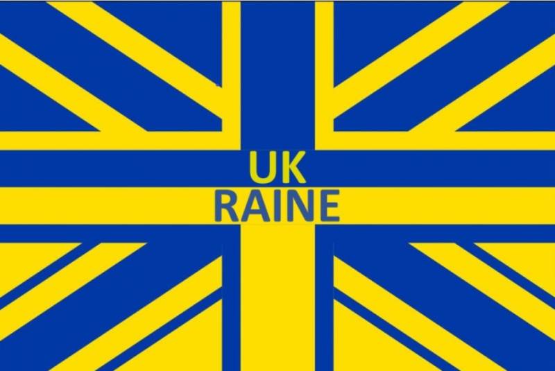 Alegrica bandera de UK-raine.