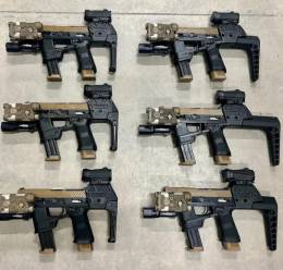 Los boinas verdes del 19th SFG han probado una decena de conceptos distintos que combinan la pistola P320 con el sistema Flux Raider. (Flux)