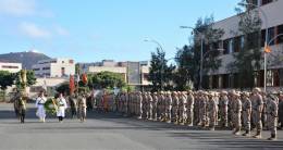 El Contingente del Regimiento Canarias n 50 parte rumbo a Irak. (foto MCANA)