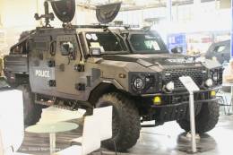 La emirat� STREIT Group ha presentado recientemente el Cobra-4 que es un blindado compacto adaptado a requisitos policiales. . (Octavio D�ez C�mara)