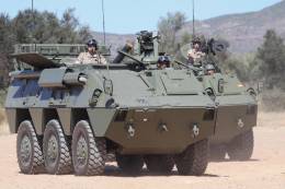 Los BMR-600 fueron potenciados con armas como el mortero ECIA de 120 mm., que poda dispararse desde el interior, o el lanzagranadas automtico LAG-40 (foto Octavio Dez Cmara).