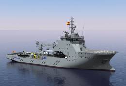 Recreacin artstica del Poseidn de la Armada (ABB)