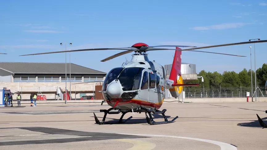 H135 del Ejército del Aire. Foto: Diego Gómez