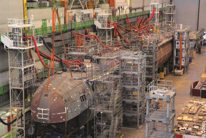 Construccin de un SSN Barracuda.