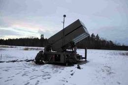 Batera de misiles NASAMS espaola en Estonia (Foto EMAD)