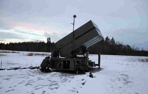 Batería de misiles NASAMS española en Estonia (Foto EMAD)