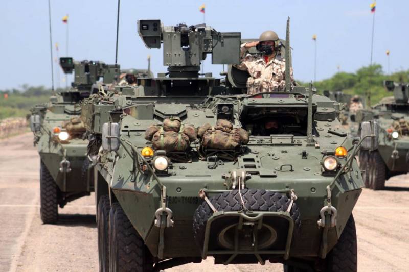 El Ejército de Colombia cuenta con 8x8 LAV lll y adquirió un lote adicional de 55 vehículos armados con la torreta israelí RWS “Dual Samson”. El Ejército de Colombia cuenta con 8x8 LAV lll y adquirió un lote adicional de 55 vehículos armados con la torreta israelí RWS “Dual Samson”.
