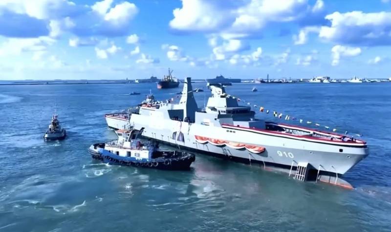 Botadura de la cuarta fragata MEKO A200 Al-Jabbar (910) de la Armada egipcia. Botadura de la cuarta fragata MEKO A200 Al-Jabbar (910) de la Armada egipcia.