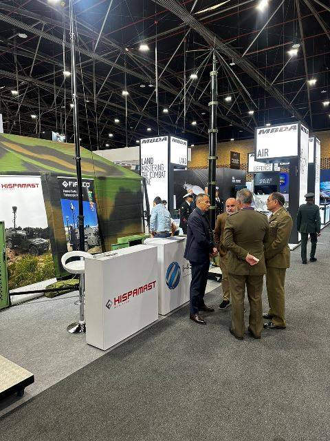 Estand de Hispamast en Expodefensa. Estand de Hispamast en Expodefensa.