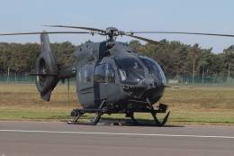 Uno de los H145M alemanas, utilizado para despliegue de operaciones especiales. (foto Julio Maiz)