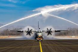 El ltimo Leonardo C-27J Spartan entregado fue a Eslovenia. (Foto Ministerio de Defensa Eslovenia)