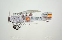 Ilustracin de los Breguet XIV de la Aviacin Militar espaola. (foto Museo del Aire)