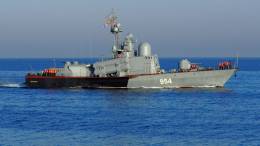 La corbeta rusa Ivanovets hundida en el mar Negro en la madrugada del uno de febrero por drones navales ucranianos.