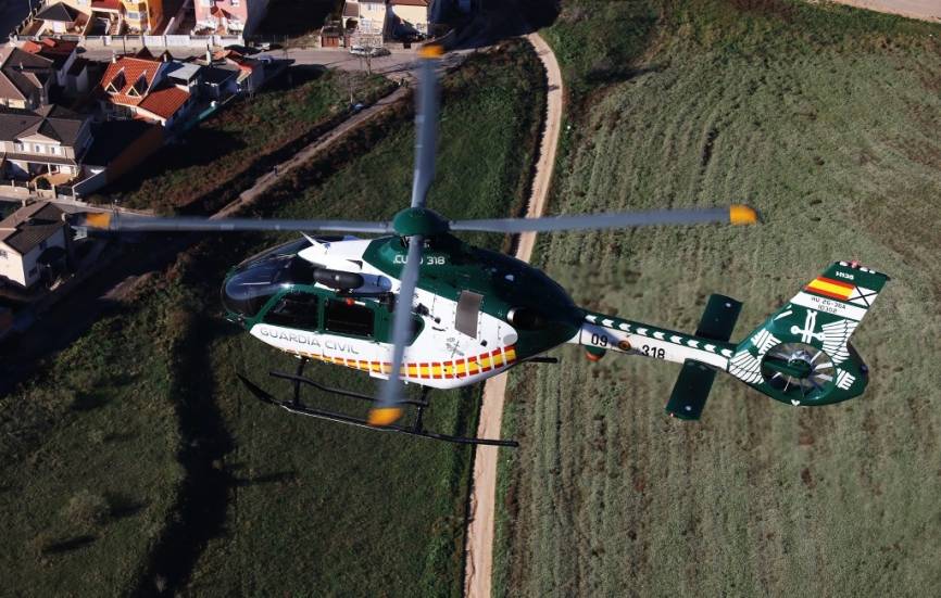 Los helicópteros son un medio fundamental para que la Guardia Civil pueda asistir y proteger a la población en el amplio ámbito rural que tiene asignado.