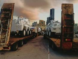 Llegada en abril de 2022 de nuevos vehculos para la misin UNIFIL, destacan los BMR (Estado Mayor de la Defensa)