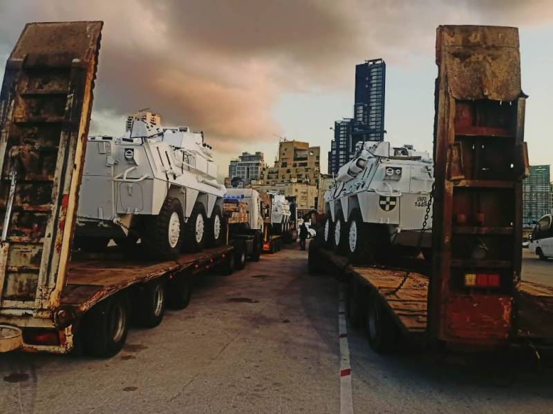 Llegada en abril de 2022 de nuevos vehículos para la misión UNIFIL, destacan los BMR (Estado Mayor de la Defensa) Llegada en abril de 2022 de nuevos vehículos para la misión UNIFIL, destacan los BMR (Estado Mayor de la Defensa)