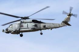 Uno de los helic�pteros MH-60R de la US Navy participante en el TLP. (foto Rub�n Galindo)