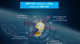 Satlite MBZ-SAT del Centro Espacial Mohammed Bin Rashid (MBRSC). Foto: GMV