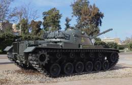 El primer carro de combate de la Infantera de Marina espaola, el M-48. (foto Julio Maz)