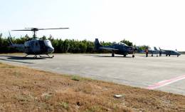 Bell UH-1H Super Huey II y EMB-314 Super Tucano AT-29, Flying Legend TP-75 Dulus y Tecnam P2006T de la Fuerza Area Repblica Dominicana (Foto: FARD)