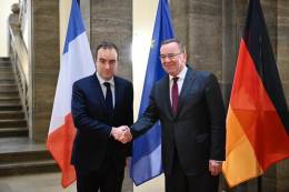 Los ministros de Defensa de ambos pa�ses (Sebastien Lecornu en X)