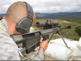 Los visores Razor HD son unos sistemas pticos de muy alta nitidez y excelentes prestaciones que en el Ejrcito de Tierra se han acoplado a los Barrett M95SP del 12,70x99mm. (Octavio Dez Cmara)