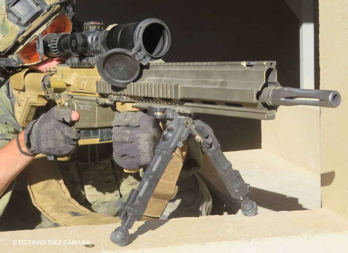 Los G28 son ya una realidad en el EZAPAC y les capacitan para ser usados como DMR (Designated Marksman Rifle) en sus misiones. (Octavio Dez Cmara)