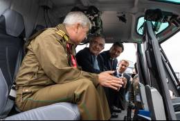Alberto Robles durante la entrega del H125 a Carabineros de Chile (Airbus)