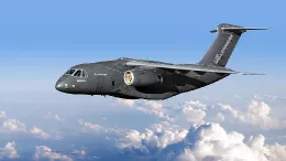 Avin de transporte militar Embraer C-390. 