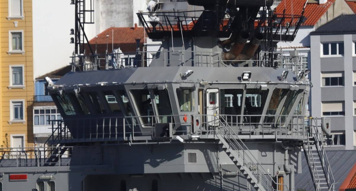 El puente de mando del navo, que tiene una visibilidad de 360, muy importante para su rol de remolcador. (foto Julio Maz)