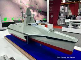 El A2000 Thunderer es un trimarn autnomo de ataque diseado por la compaa China Poly Defence y ya ofertado a otros clientes.   (Octavio Dez Cmara)
