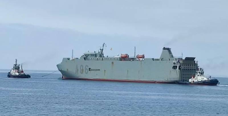 El BTL Ysabel saliendo de Cartagena. El BTL Ysabel saliendo de Cartagena.