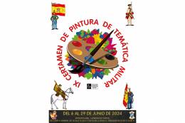 Cartel del IX Certamen de Pintura de Temtica Militar.