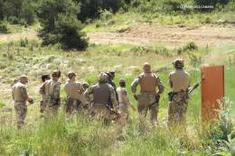 Una veintena de militares y otro personal han participado en las jornadas de Breaching que aqu les presentamos. (Octavio Dez Cmara)