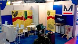 El estand de la empresa espa�ola en Eurosatory (autor)