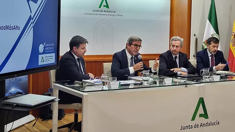 Presentación datos sector aéreo andaluz 2023. Foto del acto de presentación de datos sector aéreo andaluz 2023.