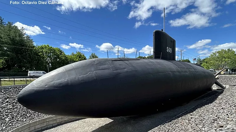 Las líneas especialmente elaboradas del casco del Albacore le permitían alcanzar velocidades en inmersión superiores a los 30 nudos. Foto: Octavio Díez Cámara Las líneas especialmente elaboradas del casco del Albacore le permitían alcanzar velocidades en inmersión superiores a los 30 nudos. Foto: Octavio Díez Cámara