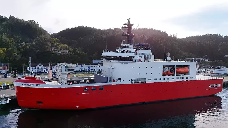 Buque antártico AGB-46 Almirante Viel entregado a Armada Chile. Buque antártico AGB-46 Almirante Viel entregado a Armada Chile.
