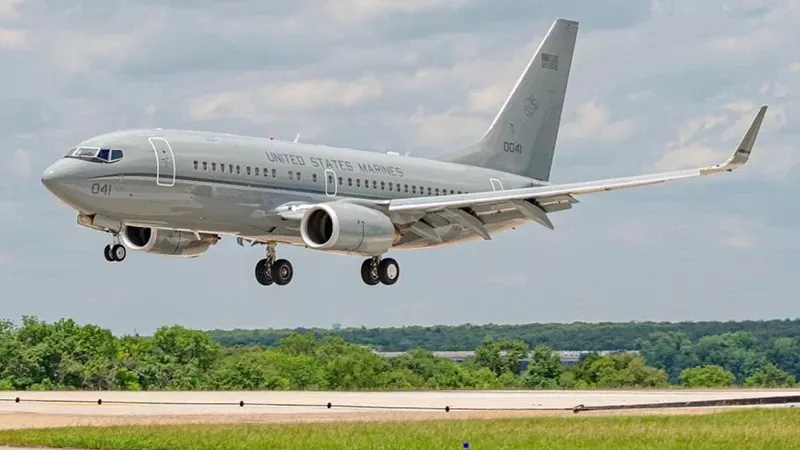 El C-40A de los Marines, BuNo 170041, llegaba a Rota el pasado 27 de julio. Foto: VMR-1 El C-40A de los Marines, BuNo 170041, llegaba a Rota el pasado 27 de julio. Foto: VMR-1