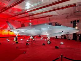 El primer F-35A destinado en la Fuerza A�rea de Polania. (Foto Ministerio de Defensa de Polonia)