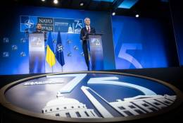 Volod�mir Zelenski en la cumbre de Washington (OTAN)