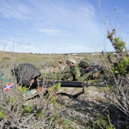 Comando Anfibio de la Armada de Rep�blica Dominicana junto a infantes de marina de Chile y Colombia ejercicio UNITAS 24. (Foto: USMC)