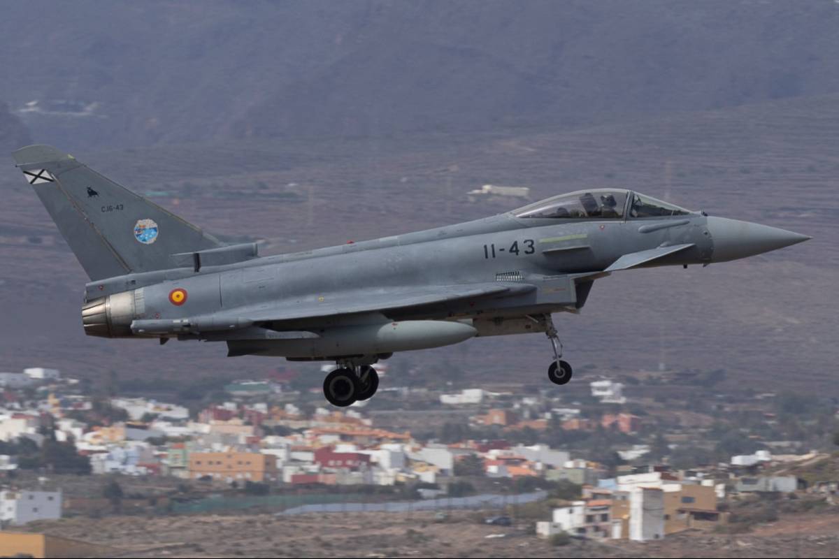 Otro de los Eurofighter participantes en el Sirio 2024, que también estuvo en el Pacific Skies 2024. Otro de los Eurofighter participantes en el Sirio 2024, que también estuvo en el Pacific Skies 2024.